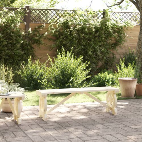 Banc de jardin 115 cm bois de sapin massif - Photo n°3; ?>