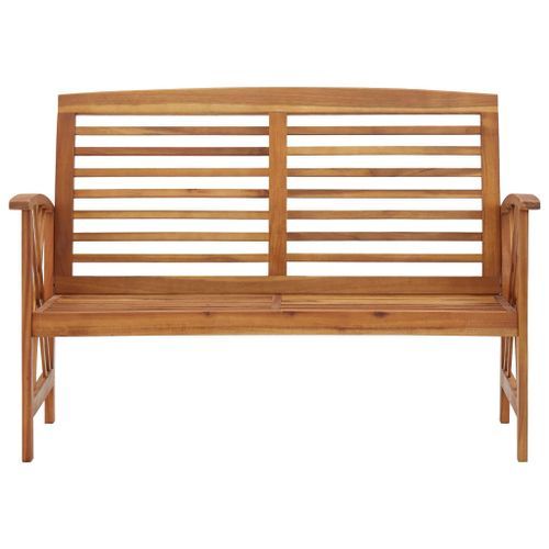 Banc de jardin 119 cm Bois d'acacia solide - Photo n°2; ?>