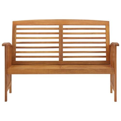 Banc de jardin 119 cm Bois d'acacia solide 2 - Photo n°2; ?>