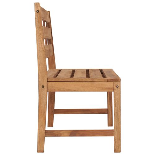 Banc de jardin 120 cm Bois de teck solide 2 - Photo n°3; ?>