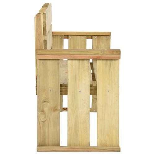 Banc de jardin 121 cm Bois de pin imprégné - Photo n°3; ?>