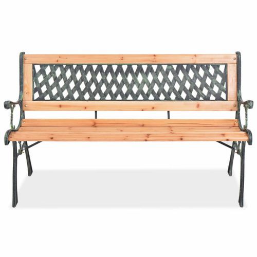 Banc de jardin 122 cm Bois 2 - Photo n°2; ?>