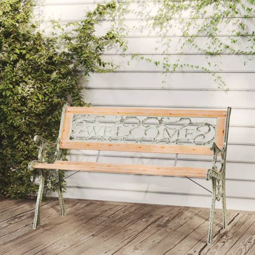 Banc de jardin 122 cm Bois de sapin massif - Photo n°2; ?>