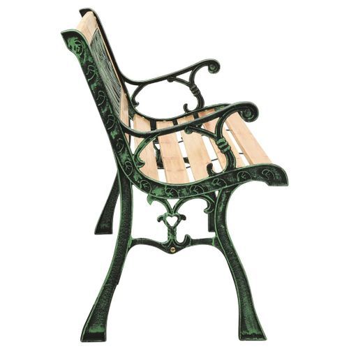 Banc de jardin 122 cm Fonte et bois de sapin massif - Photo n°3; ?>