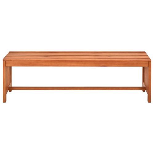 Banc de jardin 130 cm Bois d'eucalyptus solide - Photo n°2; ?>