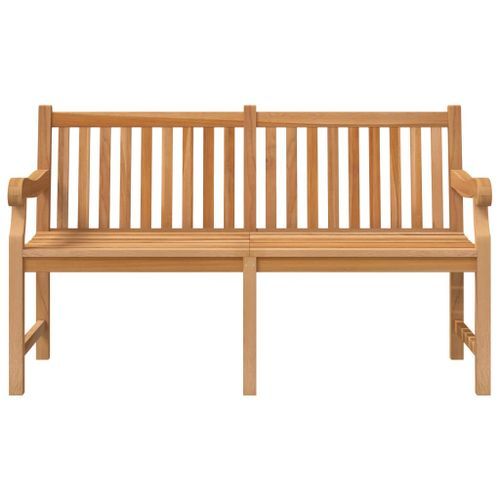 Banc de jardin 150 cm bois de teck massif - Photo n°3; ?>