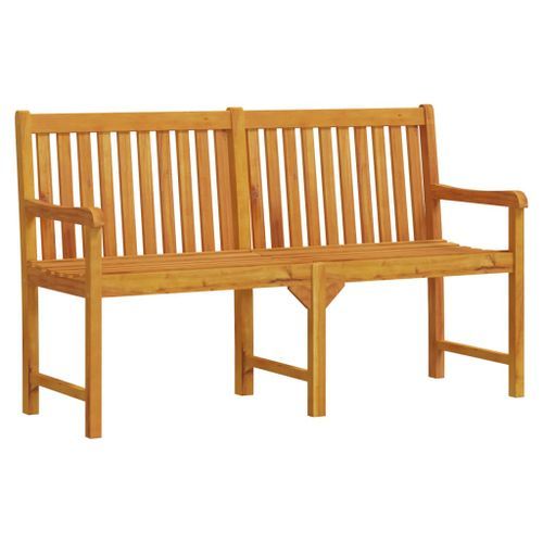 Banc de jardin 150 cm Bois solide d'acacia - Photo n°2; ?>