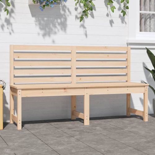 Banc de jardin 157,5 cm bois massif de pin - Photo n°3; ?>