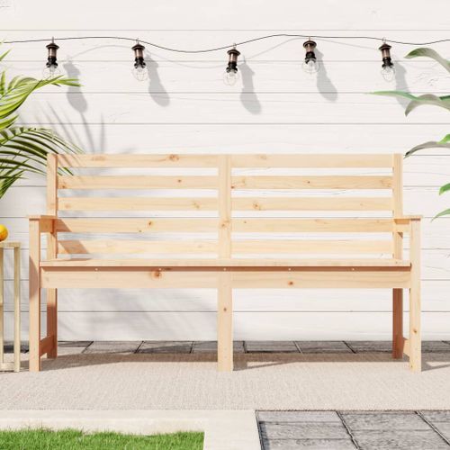 Banc de jardin 159,5x48x91,5 cm bois massif de pin - Photo n°2; ?>