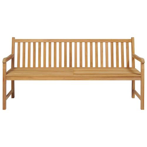 Banc de jardin 175 cm Bois de teck solide - Photo n°2; ?>