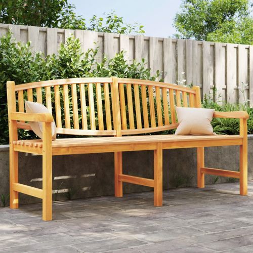 Banc de jardin 179,5x60x90 cm bois de teck solide - Photo n°2; ?>