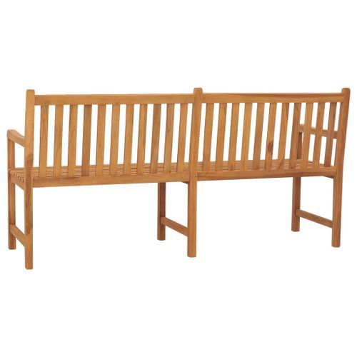 Banc de jardin 180 cm Bois de teck solide - Photo n°3; ?>