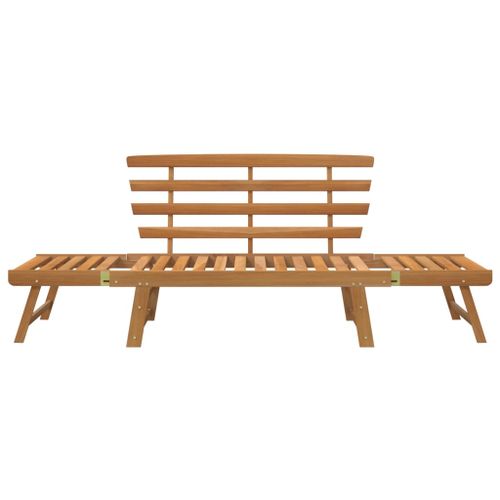 Banc de jardin 2-en-1 190 cm Bois solide d'acacia - Photo n°3; ?>