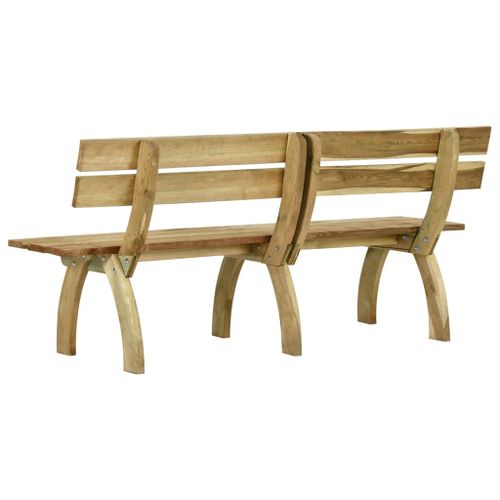 Banc de jardin 220 cm Bois de pin imprégné - Photo n°3; ?>