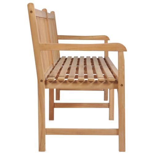Banc de jardin 228 cm Bois de teck solide - Photo n°3; ?>