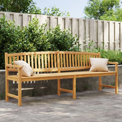 Banc de jardin 228x59,5x90 cm bois de teck solide - Photo n°2; ?>