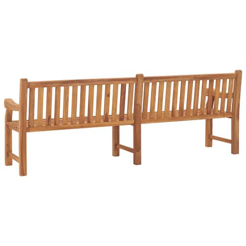 Banc de jardin 240 cm Bois de teck massif - Photo n°3; ?>