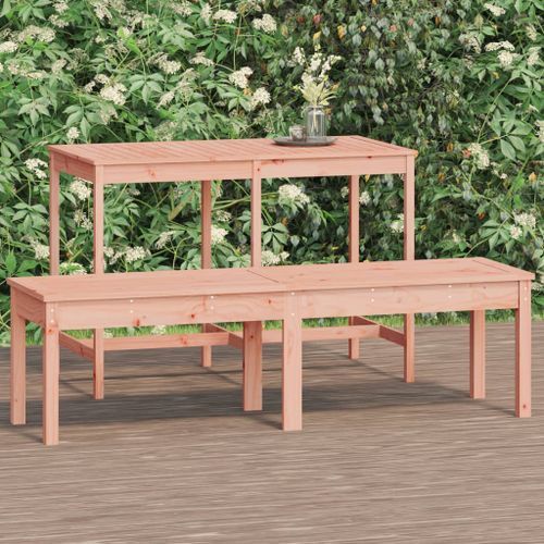 Banc de jardin à 2 places 159,5x44x45 cm bois massif de douglas - Photo n°2; ?>