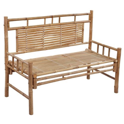 Banc de jardin avec coussin 120 cm Bambou 4 - Photo n°2; ?>