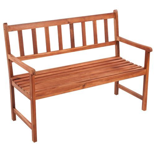 Banc de jardin avec coussin 120 cm Bois d'acacia massif 48 - Photo n°2; ?>