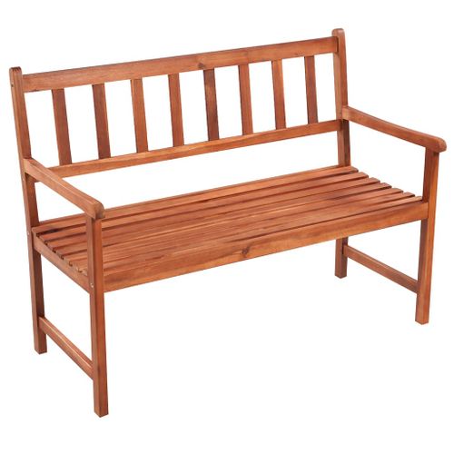 Banc de jardin avec coussin 120 cm Bois d'acacia massif 41 - Photo n°2; ?>