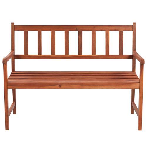 Banc de jardin avec coussin 120 cm Bois d'acacia massif 38 - Photo n°3; ?>