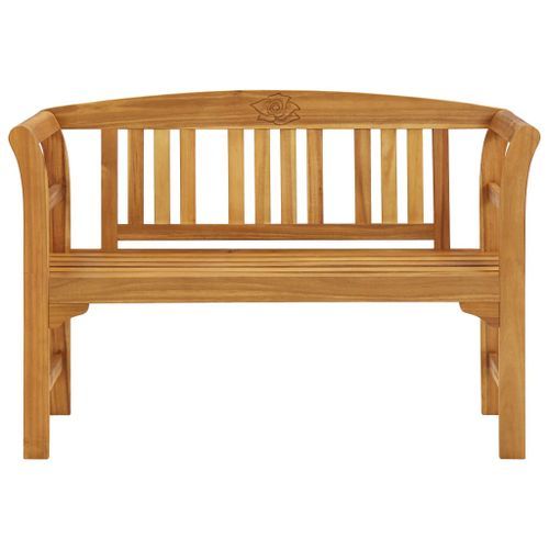 Banc de jardin avec coussin 120 cm Bois d'acacia massif 67 - Photo n°3; ?>