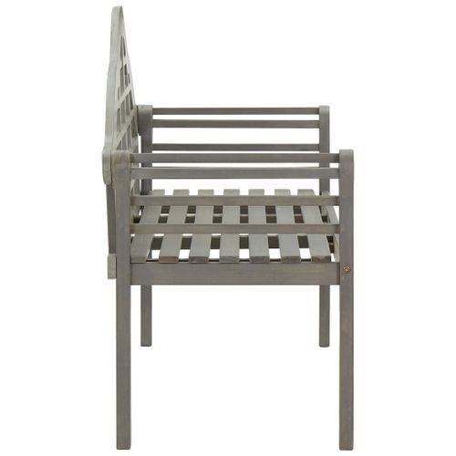 Banc De Jardin Avec Coussin 135 Cm Bois D'acacia Massif Gris 5 21 Banc de jardin avec coussin 135 cm Bois d'acacia massif Gris 5 - Photo n°3; ?>