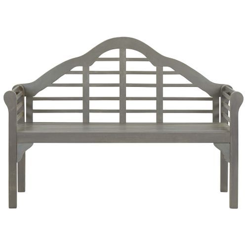 Banc de jardin avec coussin 135 cm Bois d'acacia massif Gris 13 - Photo n°3; ?>