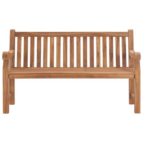 Banc de jardin avec coussin 150 cm Bois de teck massif - Photo n°3; ?>