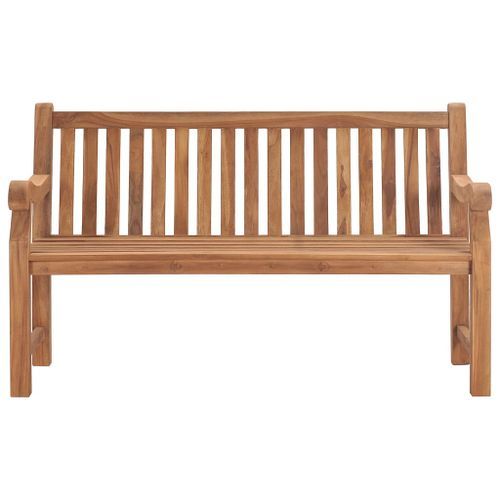 Banc de jardin avec coussin 150 cm Bois de teck massif 12 - Photo n°3; ?>