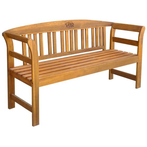 Banc de jardin avec coussin 157 cm Bois d'acacia massif 7 - Photo n°2; ?>