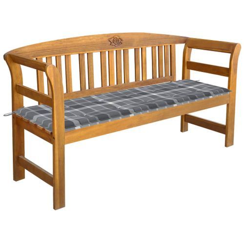 Banc de jardin avec coussin 157 cm Bois d'acacia massif 25 - Photo n°2; ?>