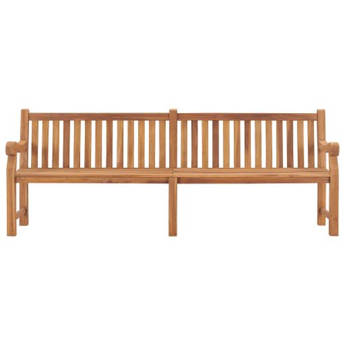 Banc de jardin avec coussin 240 cm Bois de teck massif 12 - Photo n°3; ?>