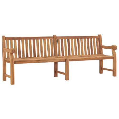 Banc de jardin avec coussin 240 cm Bois de teck massif 3 - Photo n°2; ?>