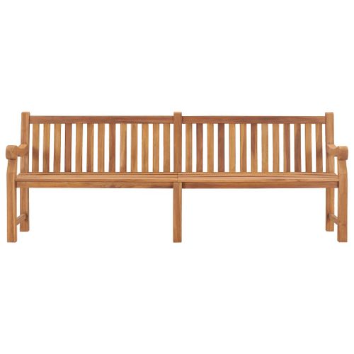 Banc de jardin avec coussin 240 cm Bois de teck massif 10 - Photo n°3; ?>