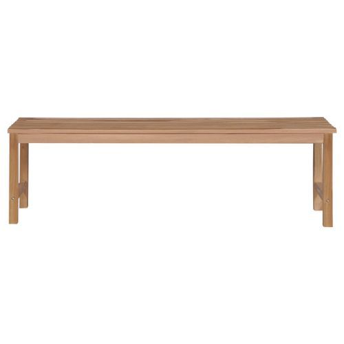 Banc de jardin avec coussin vert 150 cm Bois de teck massif - Photo n°3; ?>