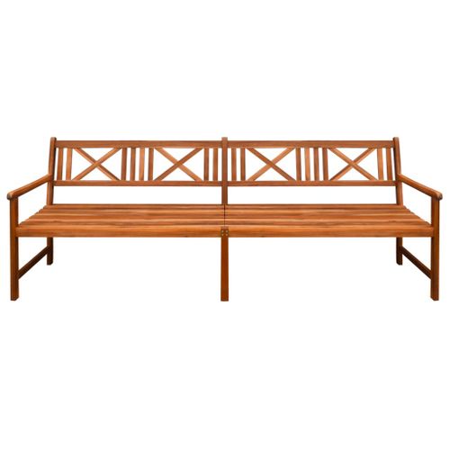 Banc De Jardin Avec Coussins 240 Cm Bois Solide D'acacia 21 19 Banc de jardin avec coussins 240 cm Bois solide d'acacia 21 - Photo n°3; ?>