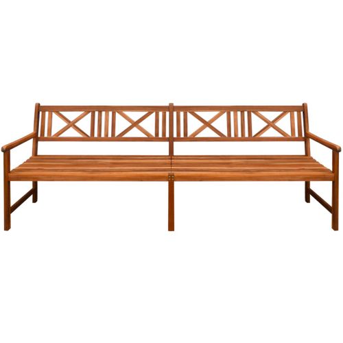 Banc de jardin avec coussins 240 cm Bois solide d'acacia 12 - Photo n°3; ?>