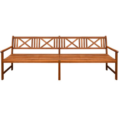 Banc de jardin avec coussins 240 cm Bois solide d'acacia 9 - Photo n°3; ?>