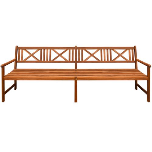 Banc de jardin avec coussins 240 cm Bois solide d'acacia - Photo n°3; ?>