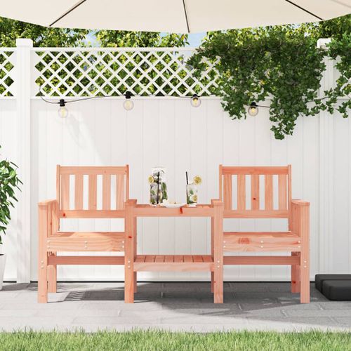 Banc de jardin avec table 2 places bois massif de douglas - Photo n°2; ?>