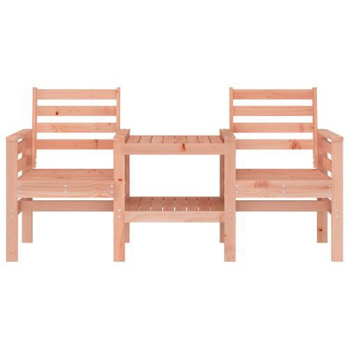 Banc de jardin avec table 2 places bois massif de douglas - Photo n°3; ?>