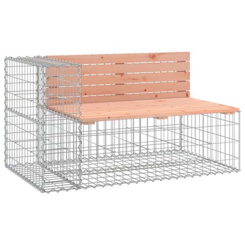 Banc de jardin design gabion 244x71x65,5 cm bois massif douglas - Photo n°3; ?>