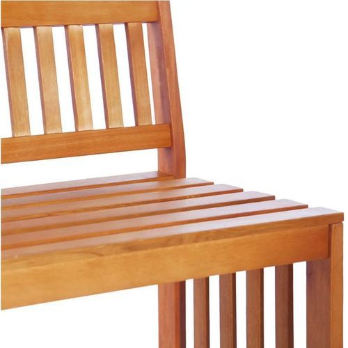 Banc de jardin eucalyptus massif clair Hillis 137 cm - Photo n°3; ?>