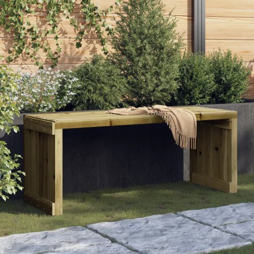 Banc de jardin extensible 212,5x40,5x45 cm bois de pin imprégné - Photo n°2; ?>