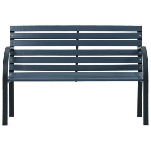 Banc de jardin Gris 112 cm Bois de sapin massif - Photo n°2; ?>