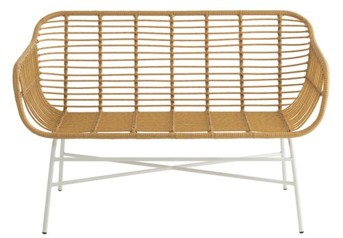 Banc de jardin métal bicolore Diman L 128 cm - Photo n°2; ?>