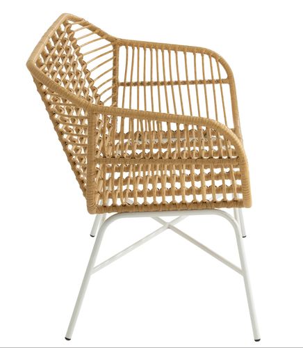 Banc de jardin métal bicolore Diman L 128 cm - Photo n°3; ?>