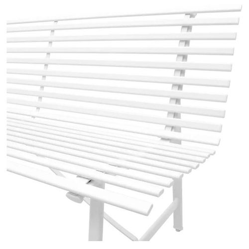 Banc De Jardin Métal Blanc Reikish 4 Banc de jardin métal blanc Reikish - Photo n°2; ?>